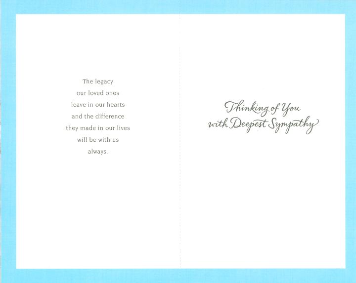 Never to Be Forgotten Sympathy Cards