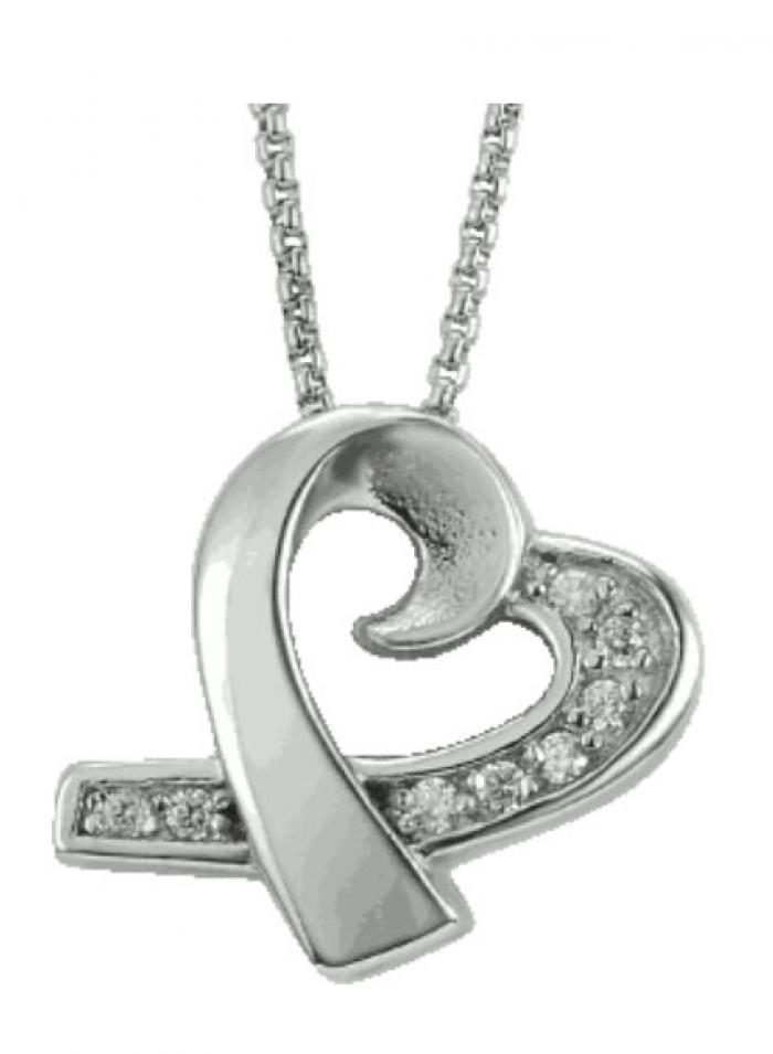 Jewel Heart Pendant Keepsake (Urn) Cremation Jewelry