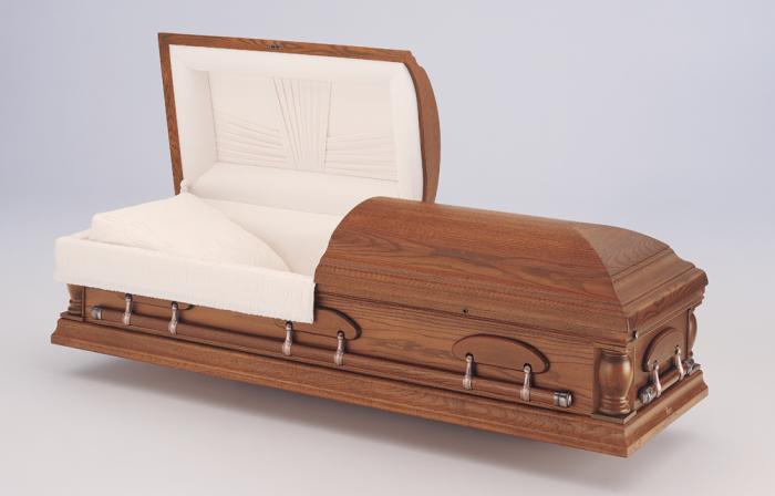 Burial - Pecan - Woodhaven Wooden Caskets