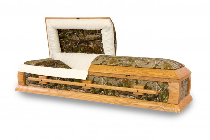 Specialty Collection - Camo Ash Wooden Caskets