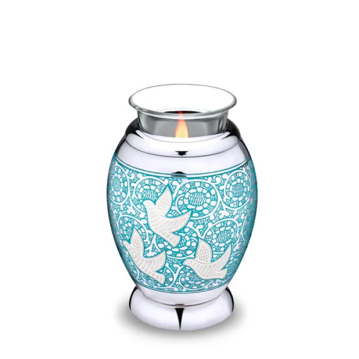 Soaring Doves Tealight Keepsake
