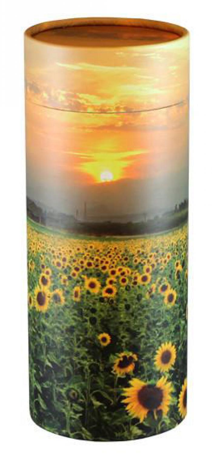 Scattering Tube - Sunflower Fields Adult Urn Biodegradable Urns