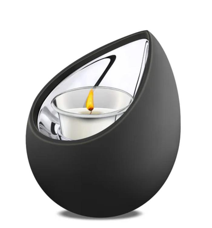 Drop Black Tealight Keepsake