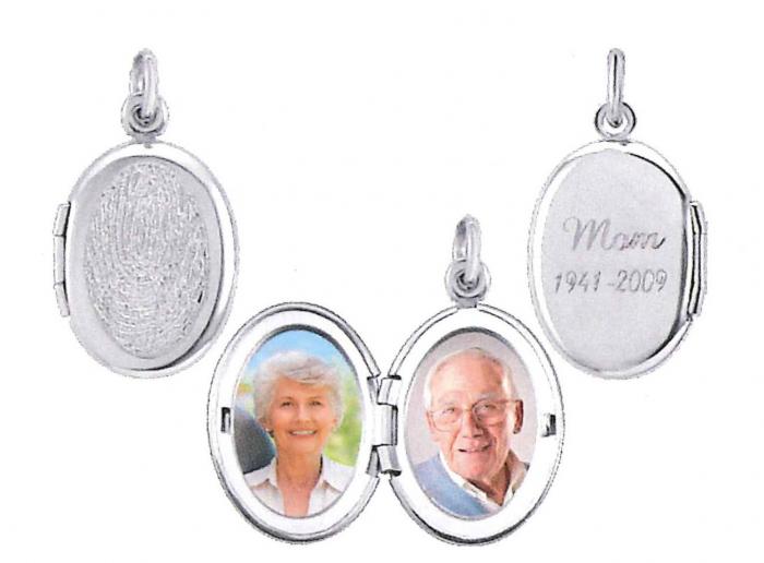 Oval Locket Pendant Personalized Jewelry