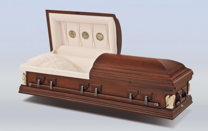 Burial - Pecan - Woodford Wooden Caskets