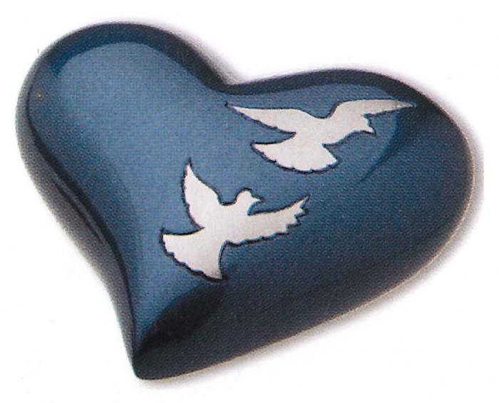 Divine - Flying Doves Keepsake Heart Keepsakes Urns