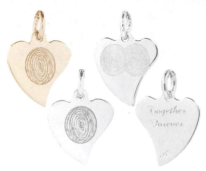 Flat Heart Pendant Personalized Jewelry