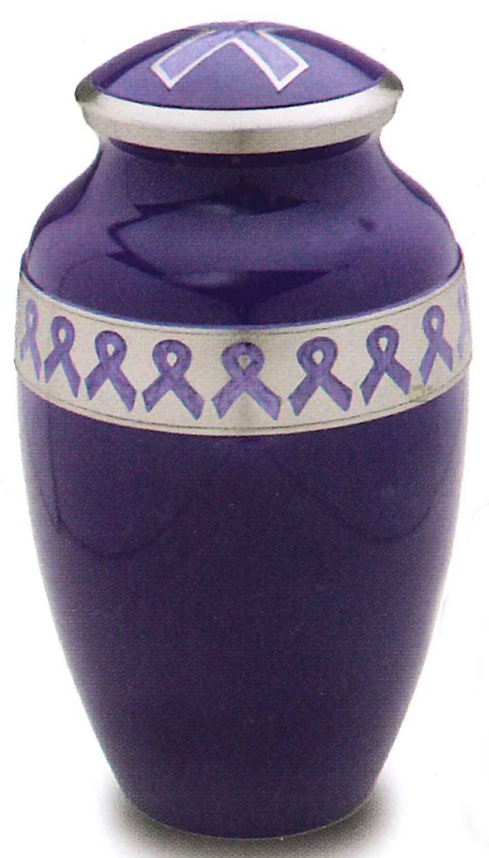 Awareness - Purple Adult Urn Metal Urns