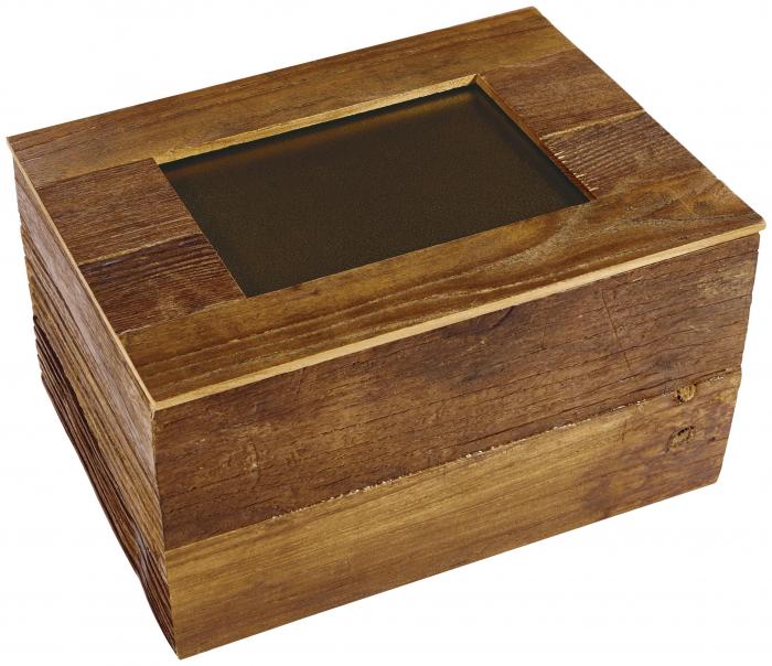 Memento Chest Urns - Holton Distressed  Wooden Urns