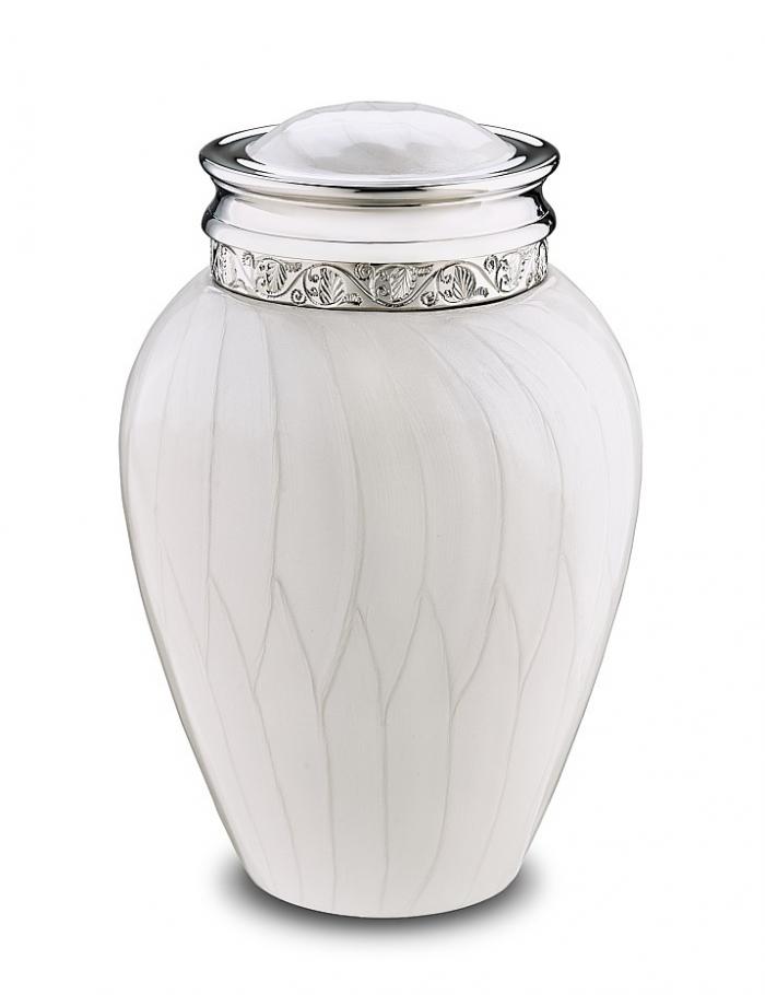 Blessing - Pearl Silver Adult Urn Metal Urns