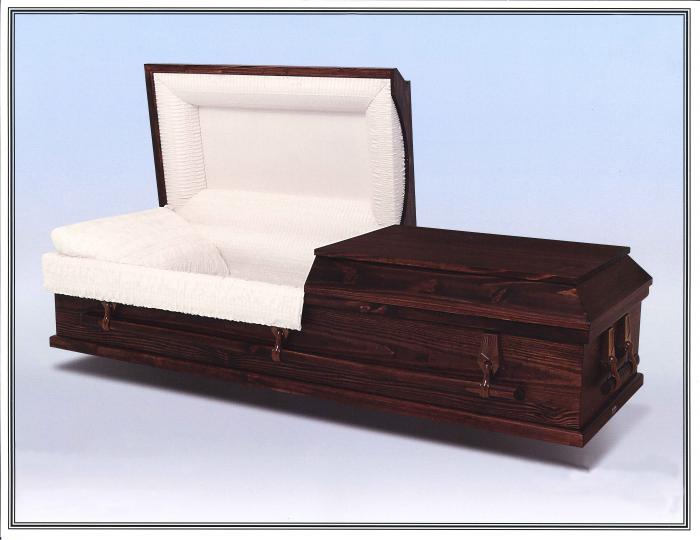 Burial - Lyra Brown Wooden Caskets