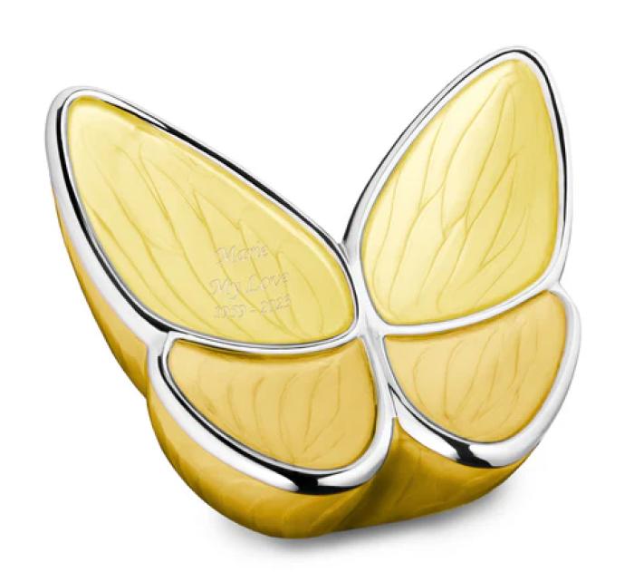 Wings of Hope Medium Urn - Yellow