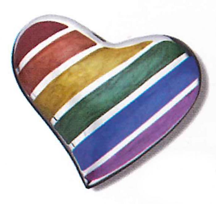 Keepsake Heart - Pride Rainbow Keepsakes Urns