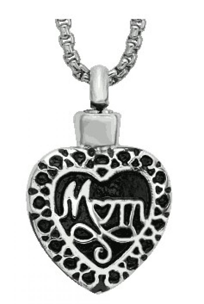 Simply Remembered - Mom Heart Cremation Jewelry and Keepsakes